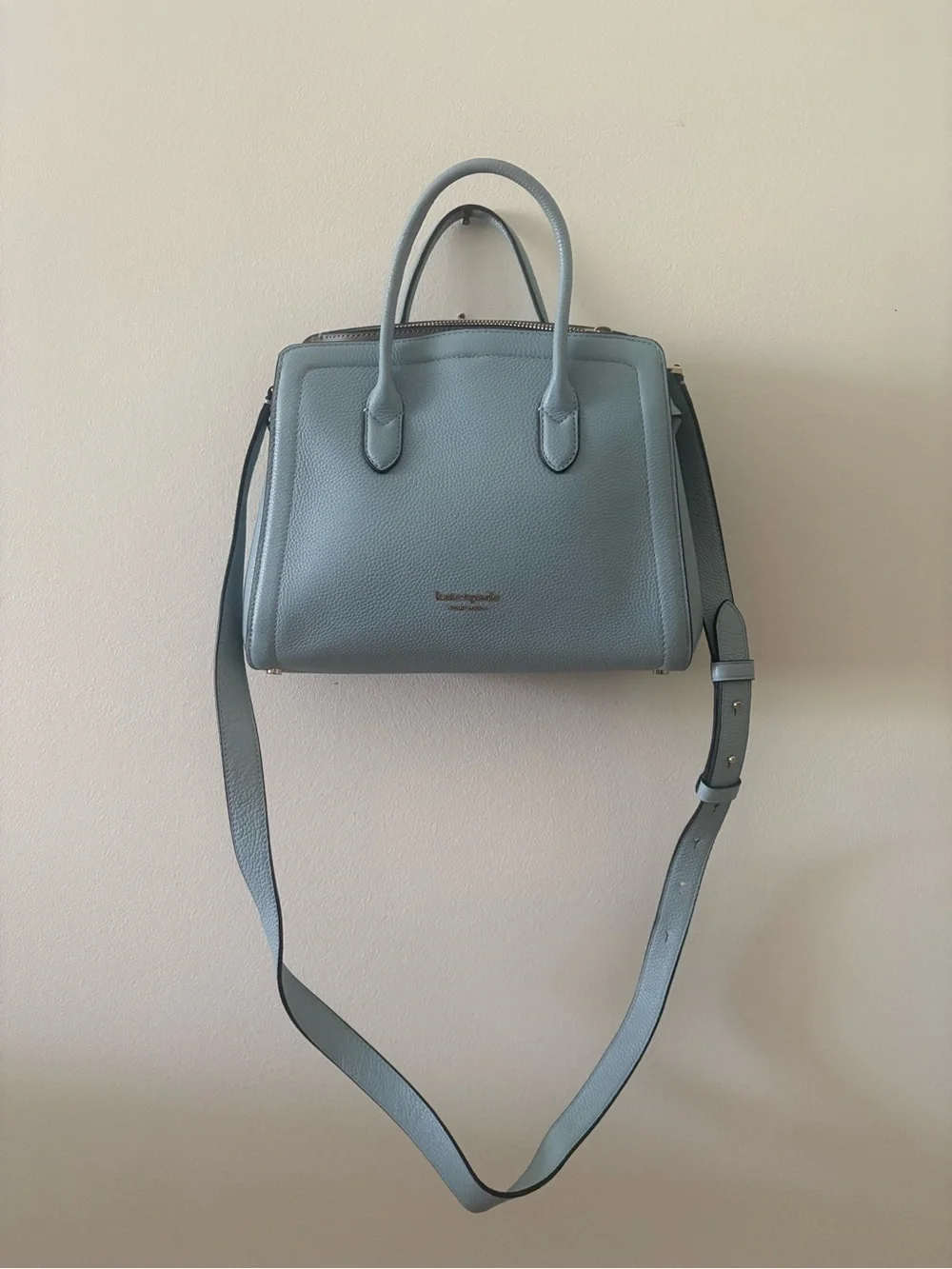 kate spade New York Knott Satchel Powder Blue with Crossbody Strap